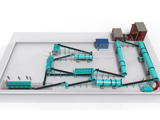 Ammonium Chloride Compound Fertilizer Pellets Granulating Production Line