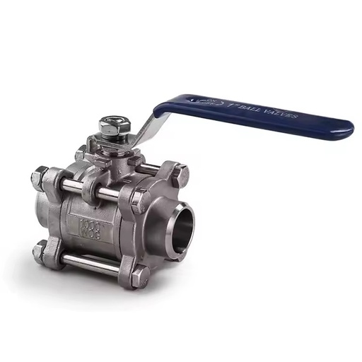 304 316 Cf8 1000wog Price Stainless Steel Butt Weld End 3pc Welded Ball Valve