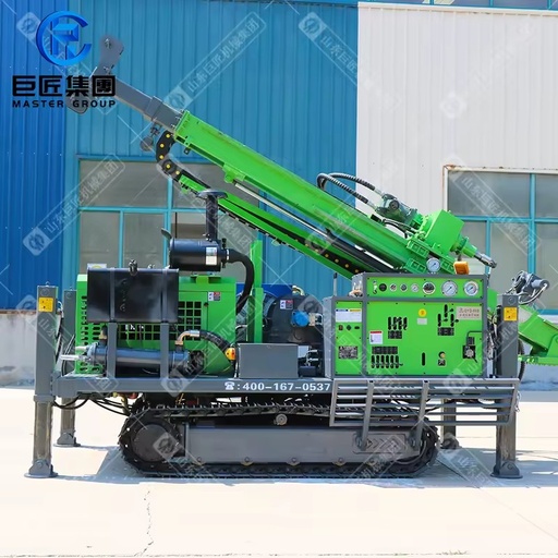 Full Hydraulic Diesel-Powered Drilling Rig Crawler Design Pump Motor Max.600m Depth Mineral Exploration Geological Survey Mining