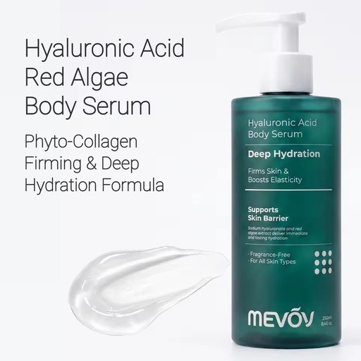 OEM Hyaluronic Acid Body Serum Skin Care Red Algae Phyto Collagen Hydration Firms Skin Soins Du Corps Body Serum Body Care