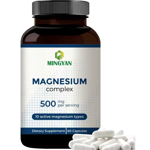 Mingyan OEM/ODM 500mg 12 in 1 Hard Gelatin Capsules with Glycinate Citrate Malate for Immune Support