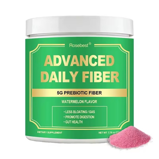 6 in 1 Acacia Fiber FOS + Probiotics + Collagen + Electrolytes Powder Dietary Supplement with ACV for Gut & Digestive Health