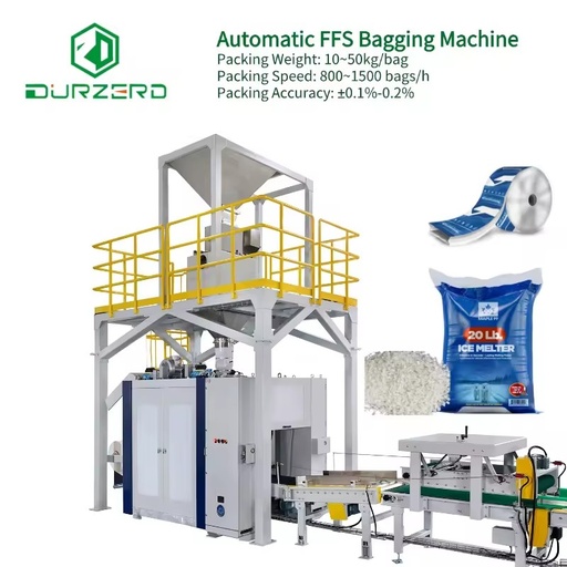 FFS Bagging Machine Auto FFS Packaging Line 10-50kg Form Fill Seal Bagging Machine for Snow Melting Salt Road Salt