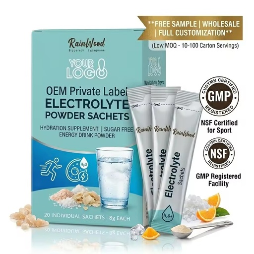 OEM Private Label Electrolyte Powder Sachets Hydration Supplement Sugar Free Energy Drink Powder Wholesale