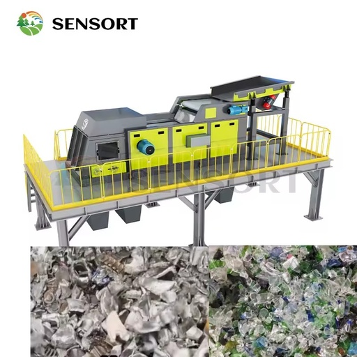 High Precision Non-Ferrous Metal Eddy Current Separator for Crushed Glass Cullet Purification