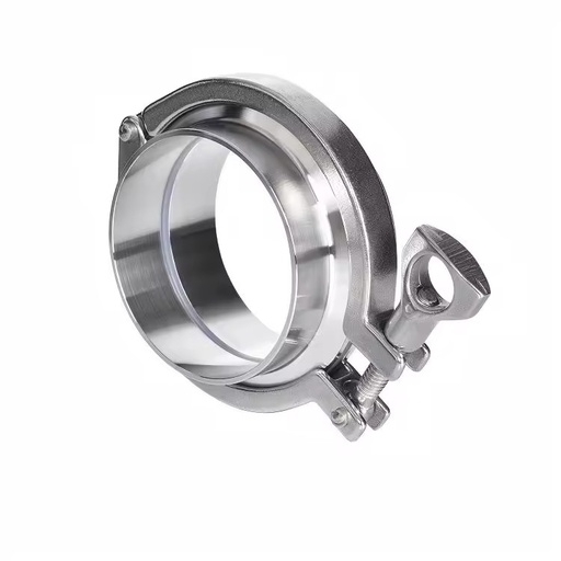 304 316L Sanitary Weld Ferrule PTFE Gasket Set Tri Clamp Holder Pipe Fitting Manufacturer Stainless Steel Clamp