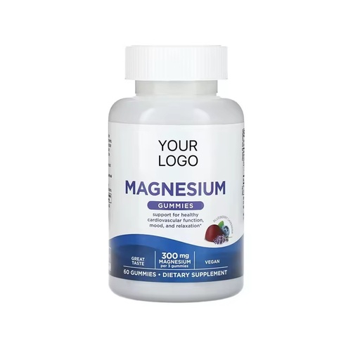Premium Grade Wild-Cultivated Herbal Extract Magnesium Gummies 100% Pure Natural High Quality Health Food Grade Bottle All