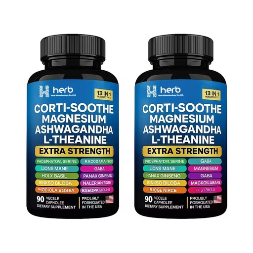 OEM ODM Private Label for Women and Men with Magnesium, Ashwagandha & L-Theanine Sleep Support & Stress Relief Magnesium Capsule