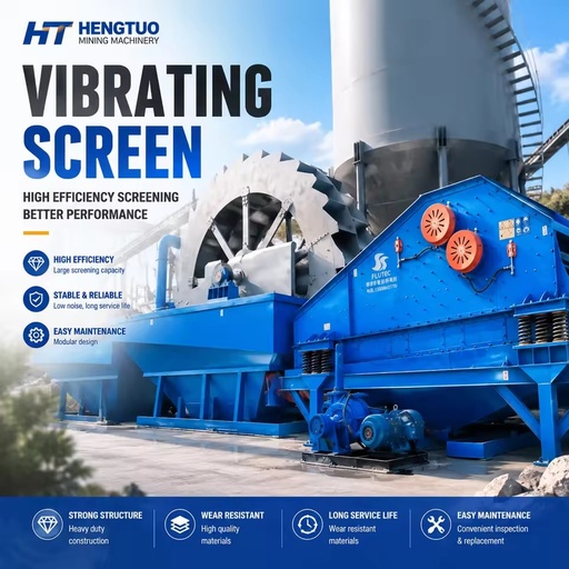 High Efficiency Mining Vibrating Screen Linear Vibrating Screen Stone Sand Ore Screening Machine Spiral Gold Separator