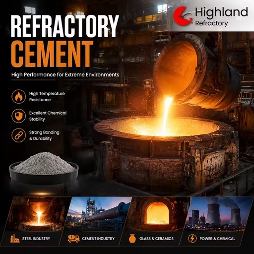 Refractory Cement Ca80 Refractory Materials Al2O3 80% for Cement Rotary Kiln Lining Engineering Project Bulk Order