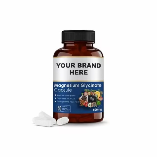 Natural Magnesium Glycinate Capsules | Health Care Supplement | Energy & Wellness | Private Label Services