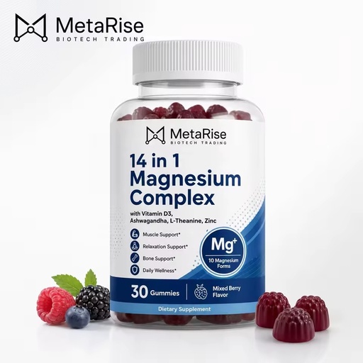 OEM Available Magnesium Glycinate Ashwagandha Energy Flavor Capsules 30 Pieces 24 Months Shelf Life Room