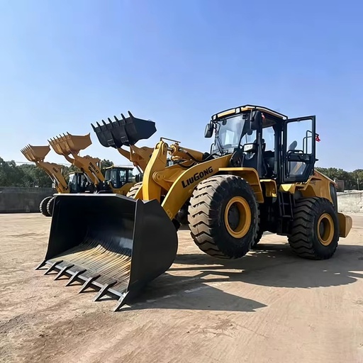 New LiuGong 856H Mining Wheel Loader 17500kg Machine Weight Cummins Powered Front End Loader with Fork Attachment for Logistics