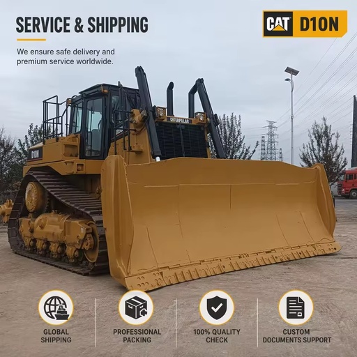 Used D10R Crawler Bulldozer 66 Ton 425kW Power Mechanical Fuel Injection Heavy Duty Mining Dozer for Sale