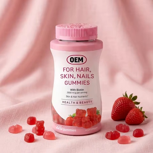 OEM ODM Biotin Gummies Hair Nails Skin Beauty Support Sugar Free Antioxidant Health Supplements Private Label
