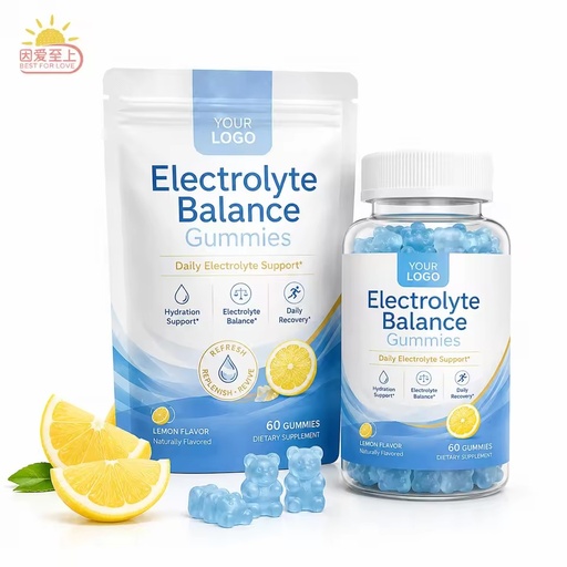 Eco Friendly Functional Gummy Supplements Electrolyte Balance Gummies Natural Fruit &Vegetable Extracts Gummy