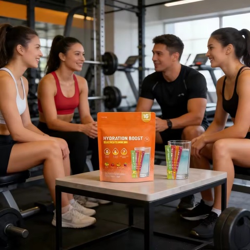 Vegan Electrolyte Drink Powder Sugar-Free Hydration Supplement in Packet Sachet Vitamins for Private Label