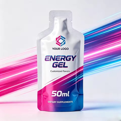 GMP Private Label Electrolytes Energy Gel 30ml 50ml Custom Formula OEM/ODM Sports Nutrition Gel for Runners Cyclists Endurance