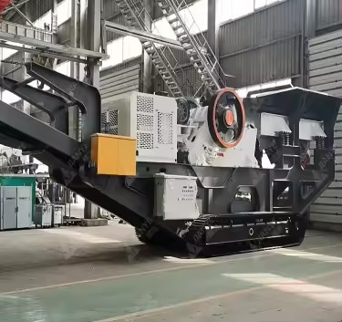 Crawler Type 400 * 600 Jaw Crusher Vibrating Screen, Suitable for