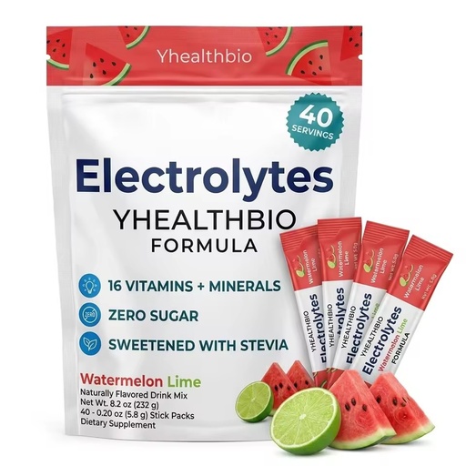 Yhealth Premium Electrolyte Hydration Powder Sugar Free Sports Drink Mix OEM Private Label Bulk Supplier