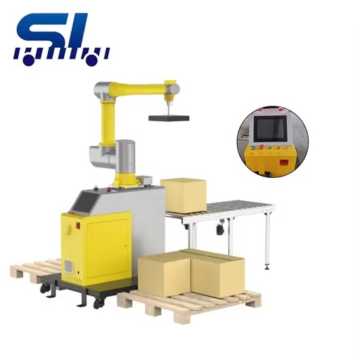 Robot Palletizing Workstation with Motor & Bearing for Bottled Water Production Line 8-10 Boxes/Min