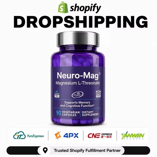 Magnesium L-Threonate Neuro-Mag 90 Vegetarian Capsules Memory Cognitive Support Dietary Supplement Dropshipping