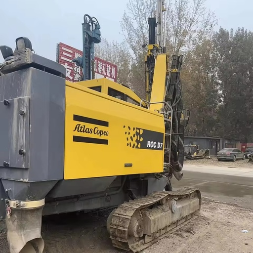 Used Atlas Hydraulic D7 Drill Rig for Surface Rock Exploration and Mine Drilling