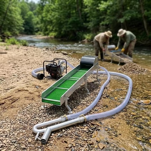 2.5" Siphon Gold Dredge Portable River Sand Gold Washing Dredger for Small Scale Placer Gold Recovery