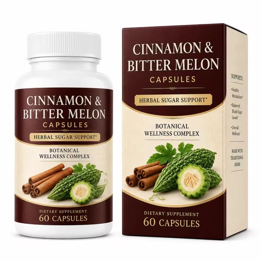 OEM Cinnamon and Bitter Melon Formula with Banaba Leaf Chromium ALA for Everyday Wellness Bulk