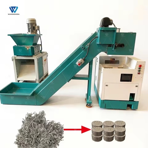 Metal Chip Briquette Production Line Factory Price Hydraulic Metal Scrap Turnings Briquetting Plant