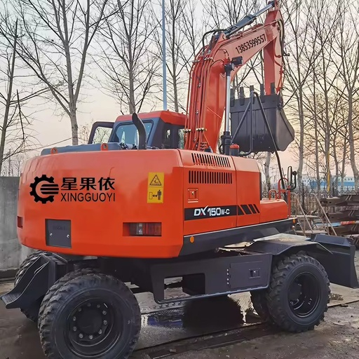 XGY DX Series DX 215W-C Heavy Duty 4*4 Wheel Excavator Multiple Purpose Digger for Mining Rock Breaking & Digging