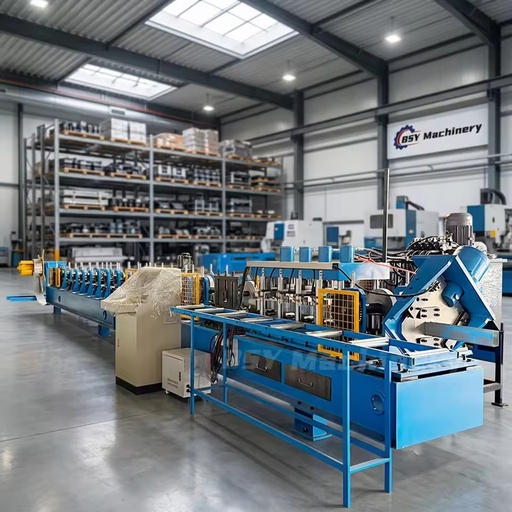 Heavy Duty Stand Structure Chain Drive Punching Metal Galvanized Steel Profile Making U Purlin U Channel Roll Forming Machine