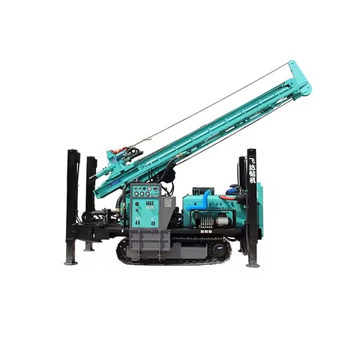 made Fully Hydraulic 400m Depth Diesel-Powered 24T Lifting Force Motor Gear Portable Steel Tracked Water Well Drilling Rig