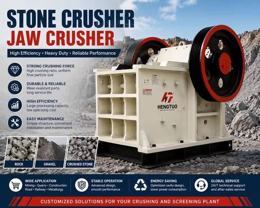 Industrial Stone Crusher for Mining Machinery Equipment Gravel Machine and Material Handling