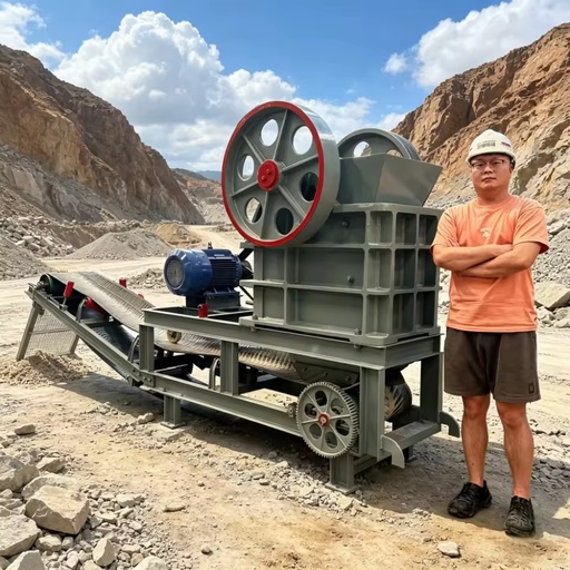 Pe 200*300 250x400 Diesel Motor Portable Jaw Crusher Machine Price Stone Rock Crushing Plant Mining Machinery