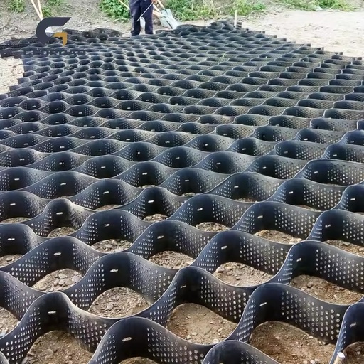TGLG HDPE Geocell with Textured Surface for Oilfield Access Road Stabilization 5 Year Warranty