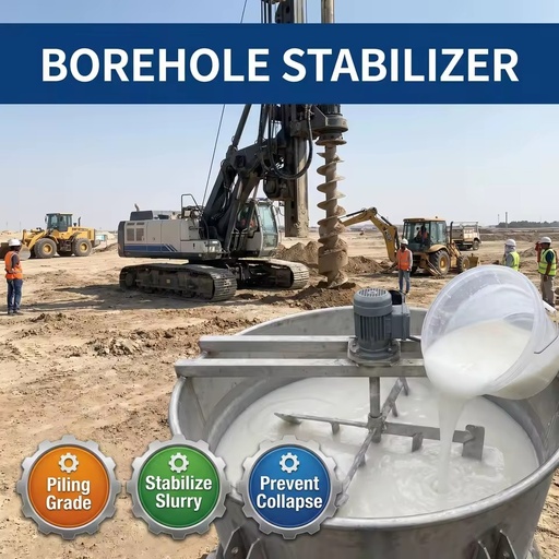 Polyacrylamide PAM Borehole Stabilizer for Construction Boring Pile Slurry