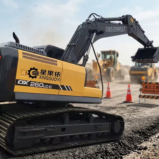 XGY DX Series DX260LC-MH Heavy Duty 360 Crawler Excavator Multiple Purpose Hydraulic Digger for Mining Rock Breaking & Digging