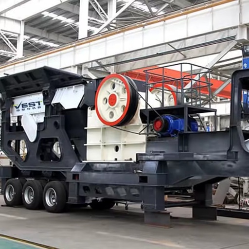 Wheel Type Rock Crushing Plant with Jaw Crusher and Vibration Screen