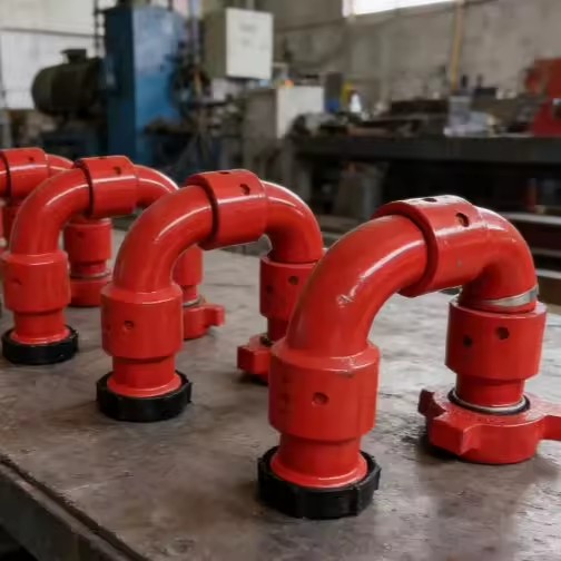 API Standard High Pressure Forged Brand Flexible Elbow Swivel Joint for Oilfield Fracturing Drilling