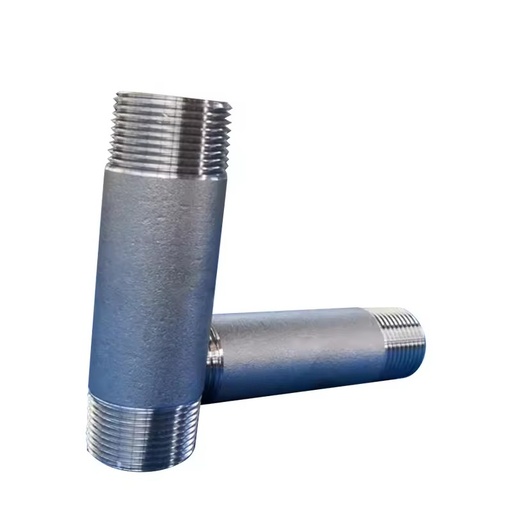 Manufacturer 304 316 Stainless Steel Pipe Nipple 1/8" Barrel Nipple BSP NPT DIN Thread Pipe Nipple