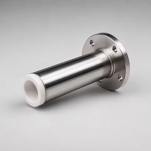 Wear Resistant Alumina Ceramic Lined Stainless Steel Pipe Flanged Industrial Pipeline Custom Sizes