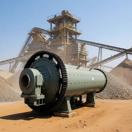 Ball Mill, Iron Copper Ore, Gold Ore Crushing and Grinding Machine, Mining Mineral Processing Equipment, Steel Ore Dry Ball Mill