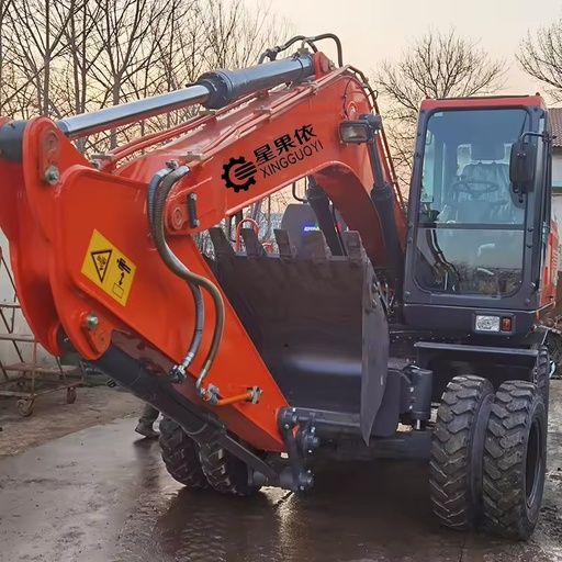 XGY DX Series DX 215W-C Heavy Duty 4*4 Wheel Excavator Multiple Purpose Digger for Mining Rock Breaking & Digging