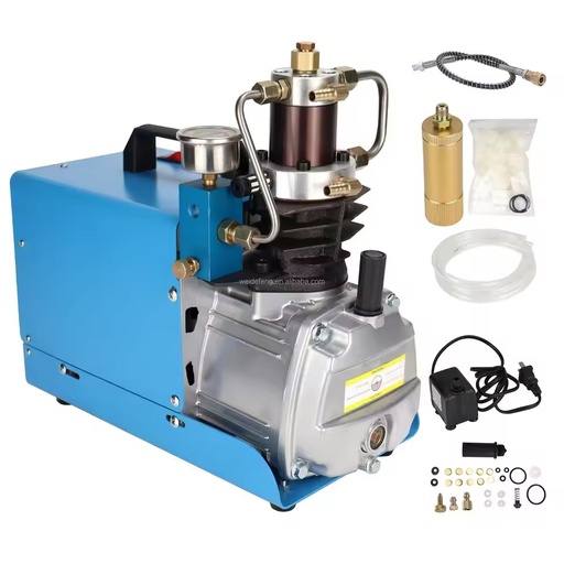 High Pressure Air Pump 300BAR 4500PSI 1.8KW 220V Electric Air Compressor for Pneumatic Airgun Scuba Rifle PCP Inflator