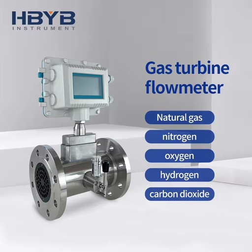 Long Service Life Nitrogen Oxygen Natural Gas Compressed Air Carbon Dioxide Argon Gas Turbine Flow Meter