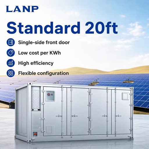 Solar Panel System 2.5MW on Grid 5MWh Energy Storage Container Pv Project Commercial Industrial Battery Storage Container BESS