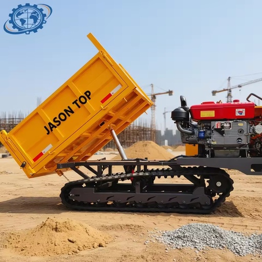 Small Crawler Transporter 0.8T 1T 1.5T 2T Crawler Carrier Agricultural Dump Truck