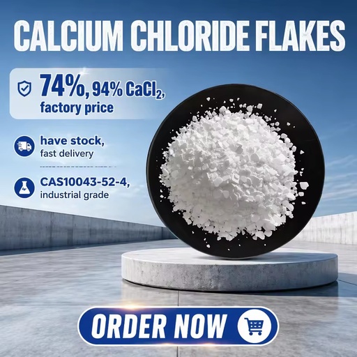 Factory Supply Anhydrous Dihydrate Calcium Chloride CaCl2 74% 94% Flake Granule Powder Industrial Grade Deicing Salt