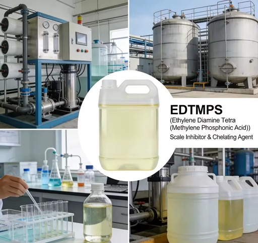High Efficiency 30% EDTMPS CAS 1429-50-1 Water Treatment Scale Inhibitor Brand pH 9.5-10.5 for Industrial Cooling Tower